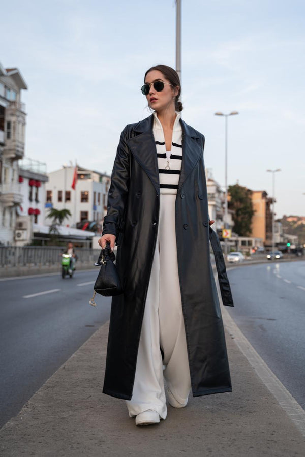 Leather Coat E8217 - HANGER