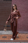 Satin Wide Pant 10180