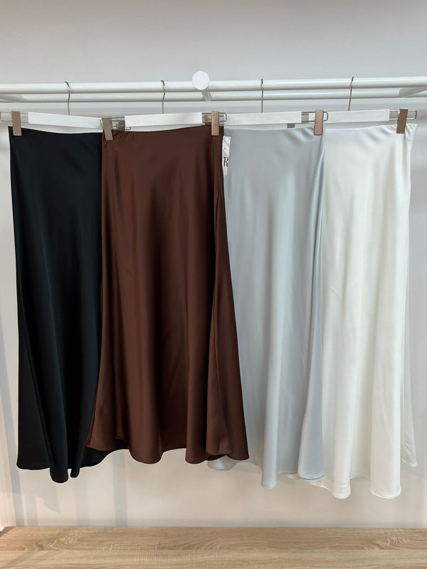 Satin Flared Skirt 10378 - HANGER