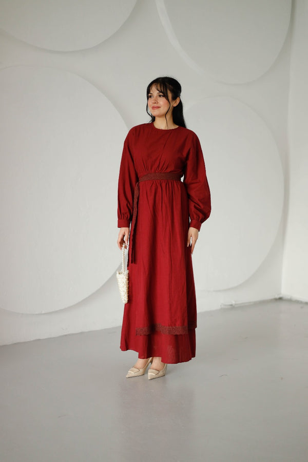 Belted Dress 6517 - HANGER