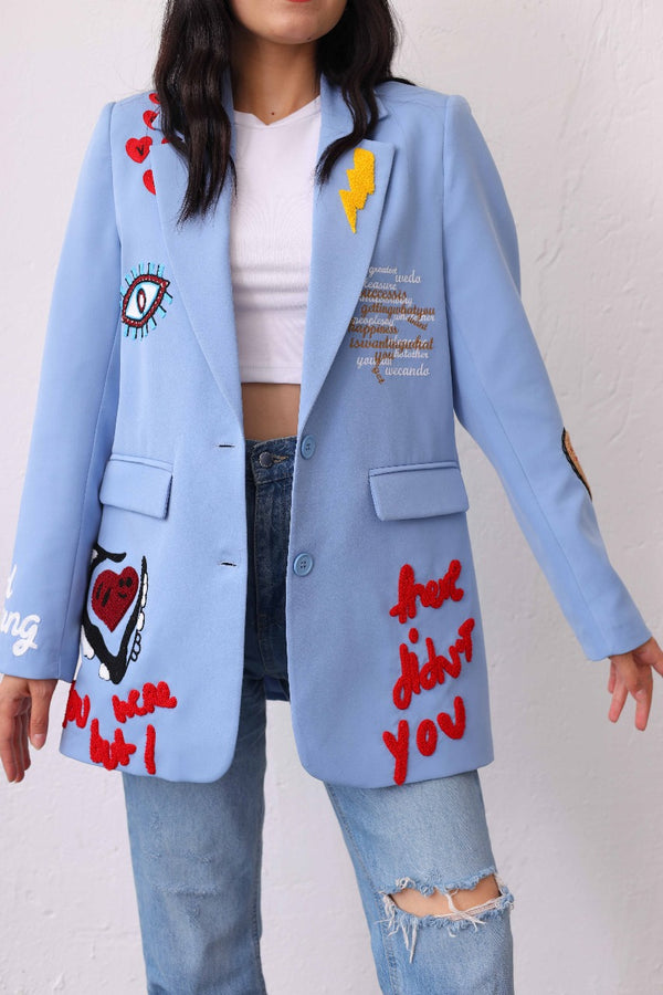 Embroidered Blazer 3818