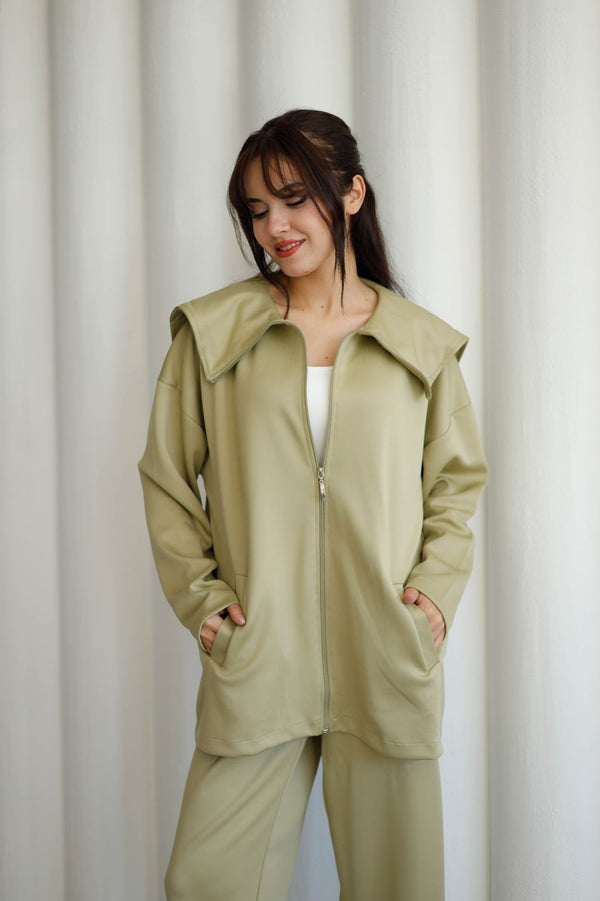 zippered suit P8278
