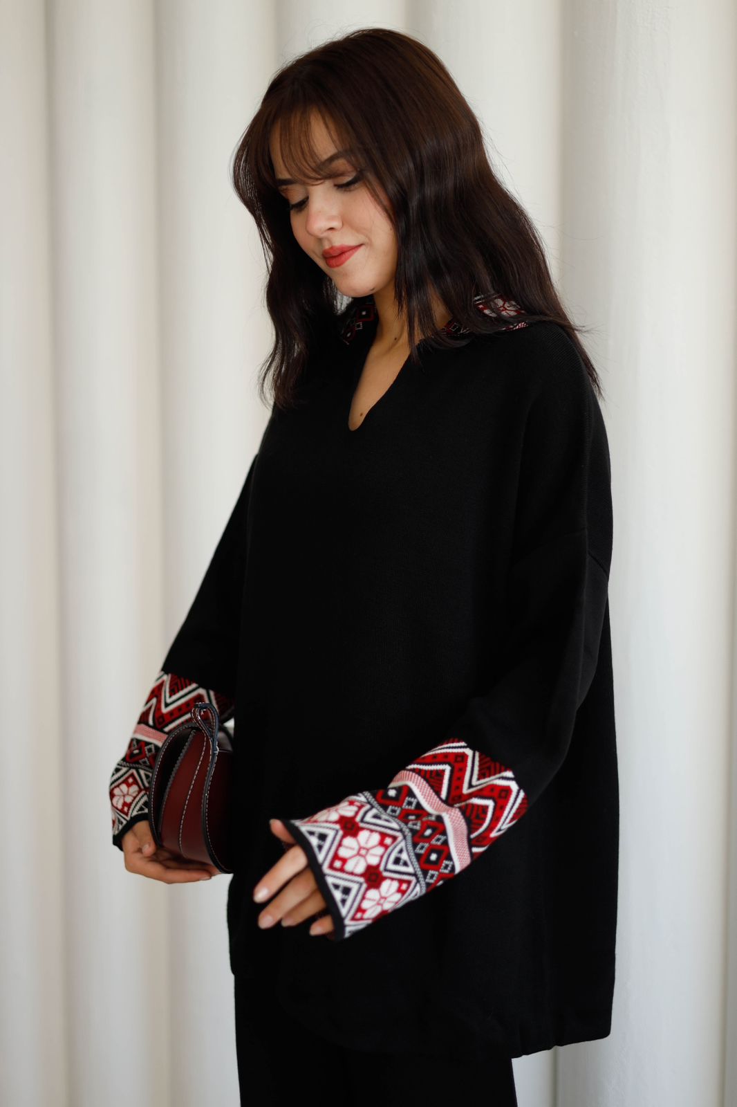 v neck set 4008