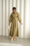 belted dress LN  2907