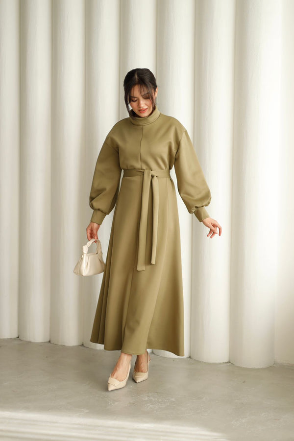 belted dress LN  2907