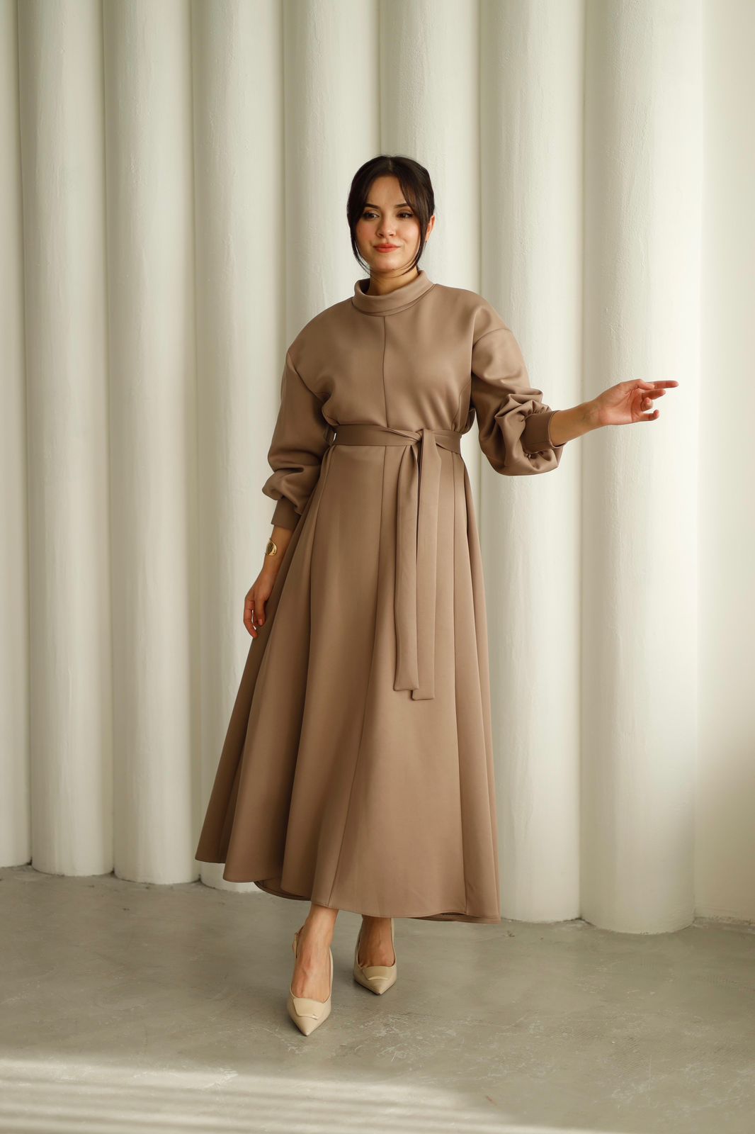 belted dress LN  2907