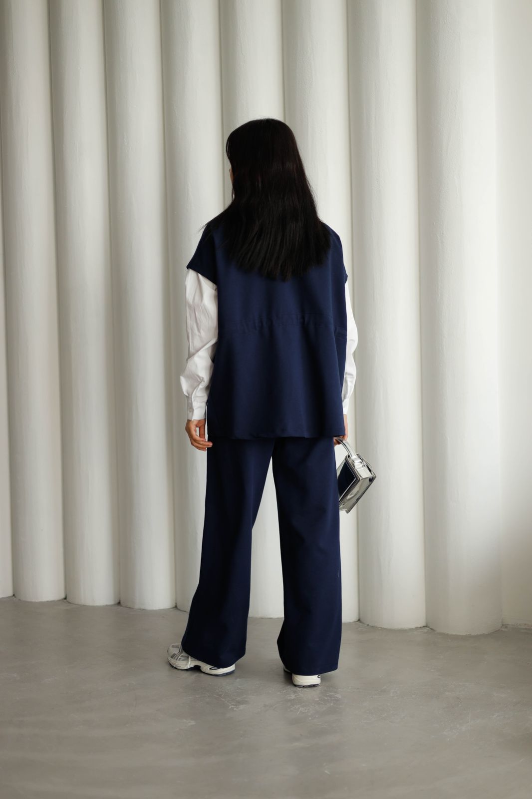 cut sleeve zip set 2091