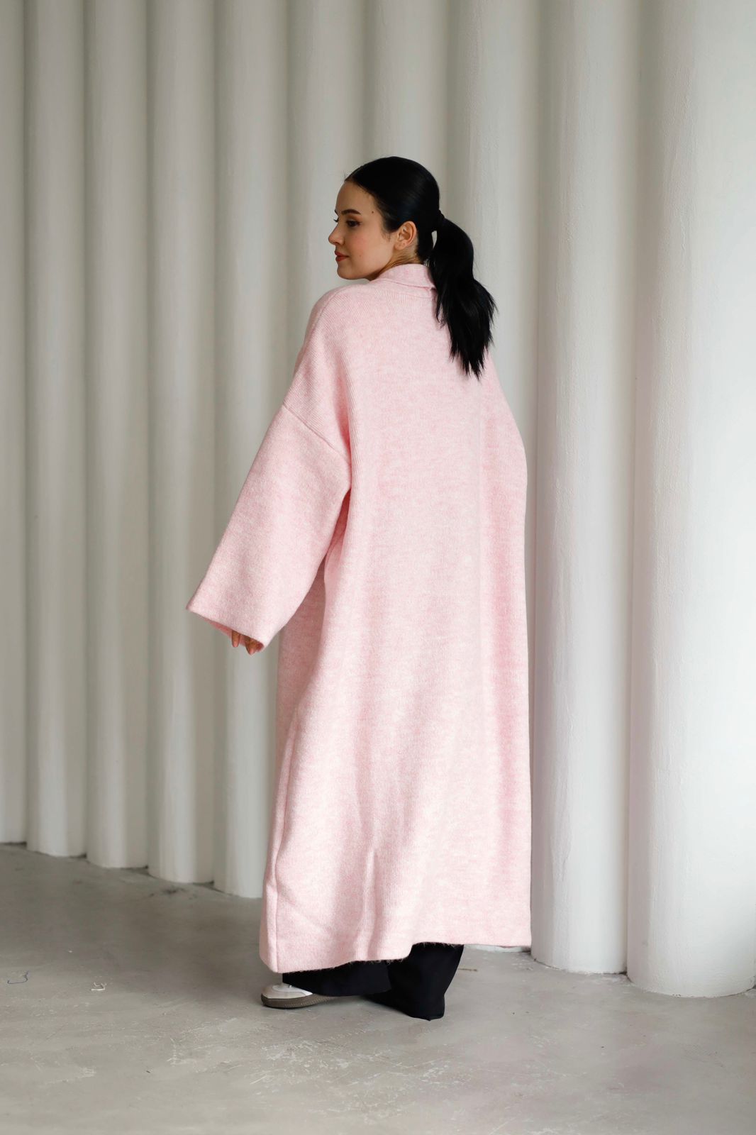 loose knit cardigan A91828