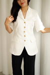 short sleeve blazer 1023