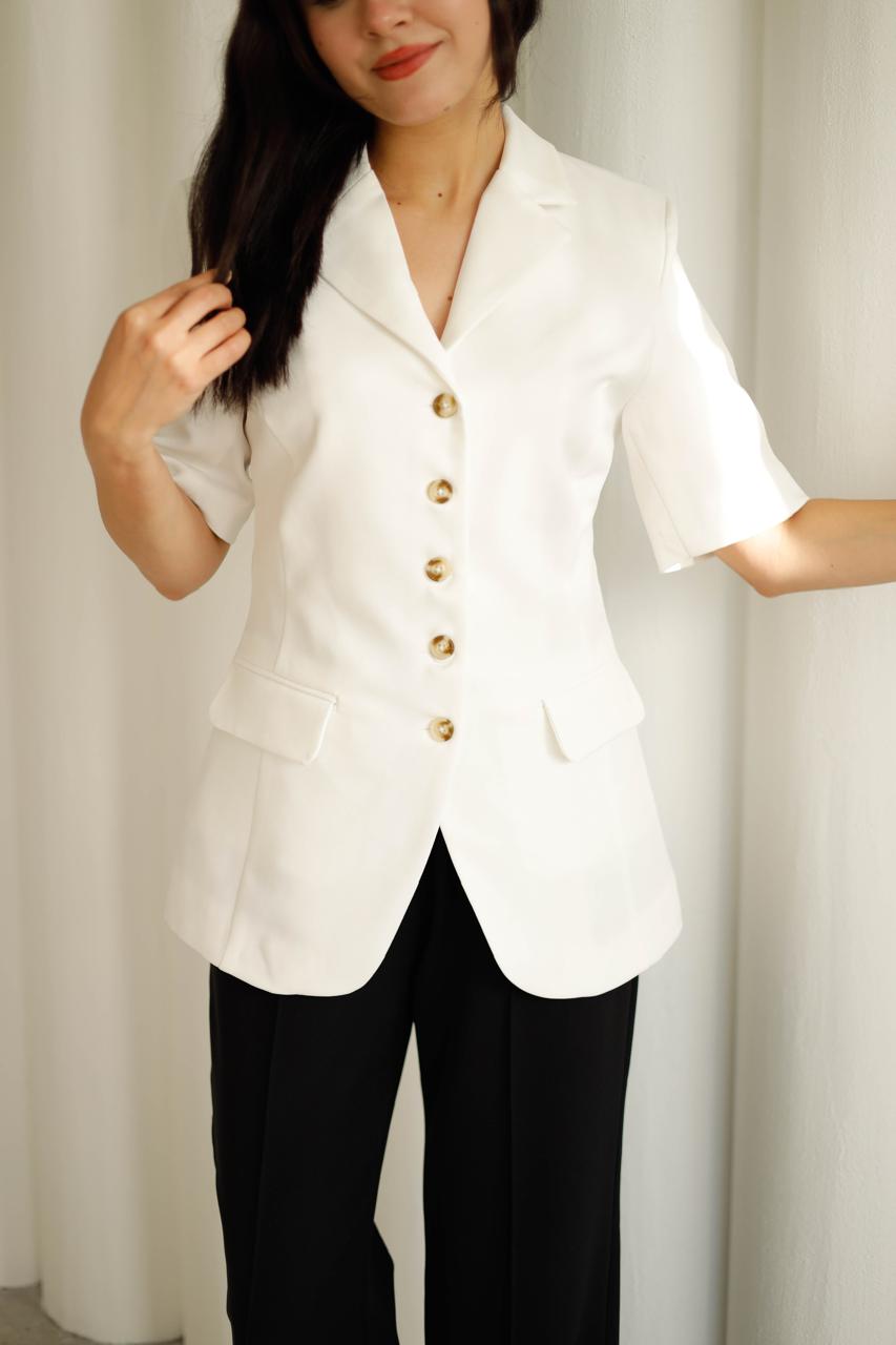 short sleeve blazer 1023