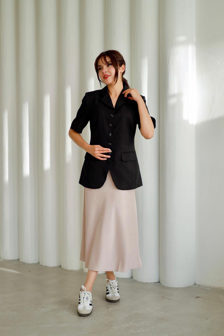 short sleeve blazer 1023