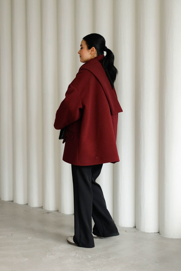 Scarf coat 25-912