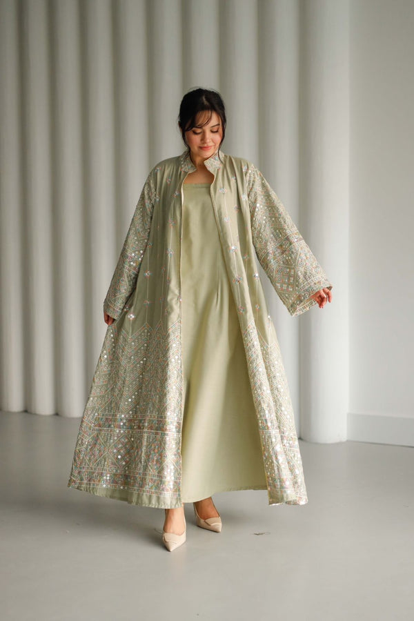 Kuwaiti abaya set F 4114