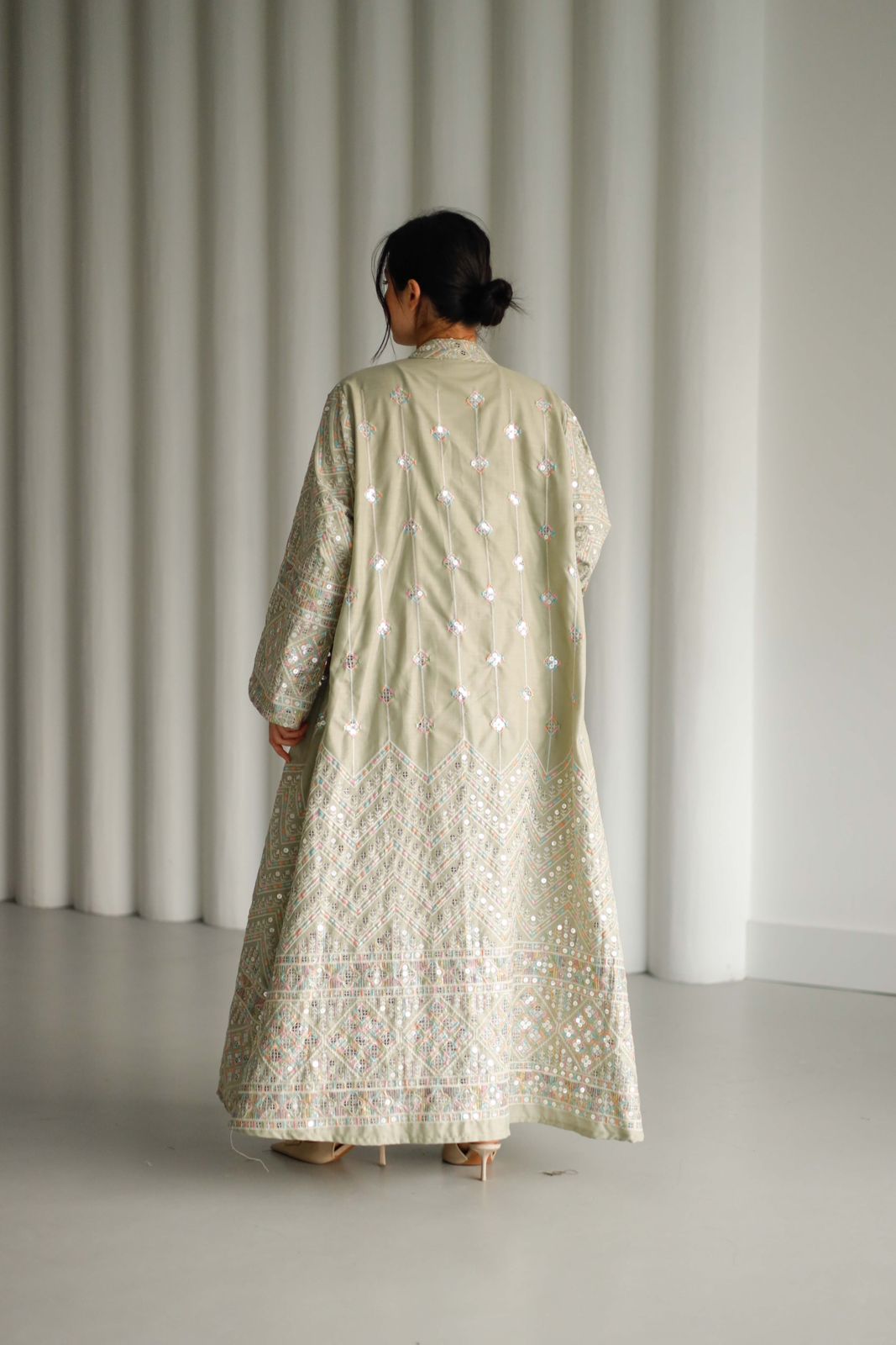 Kuwaiti abaya set F 4114
