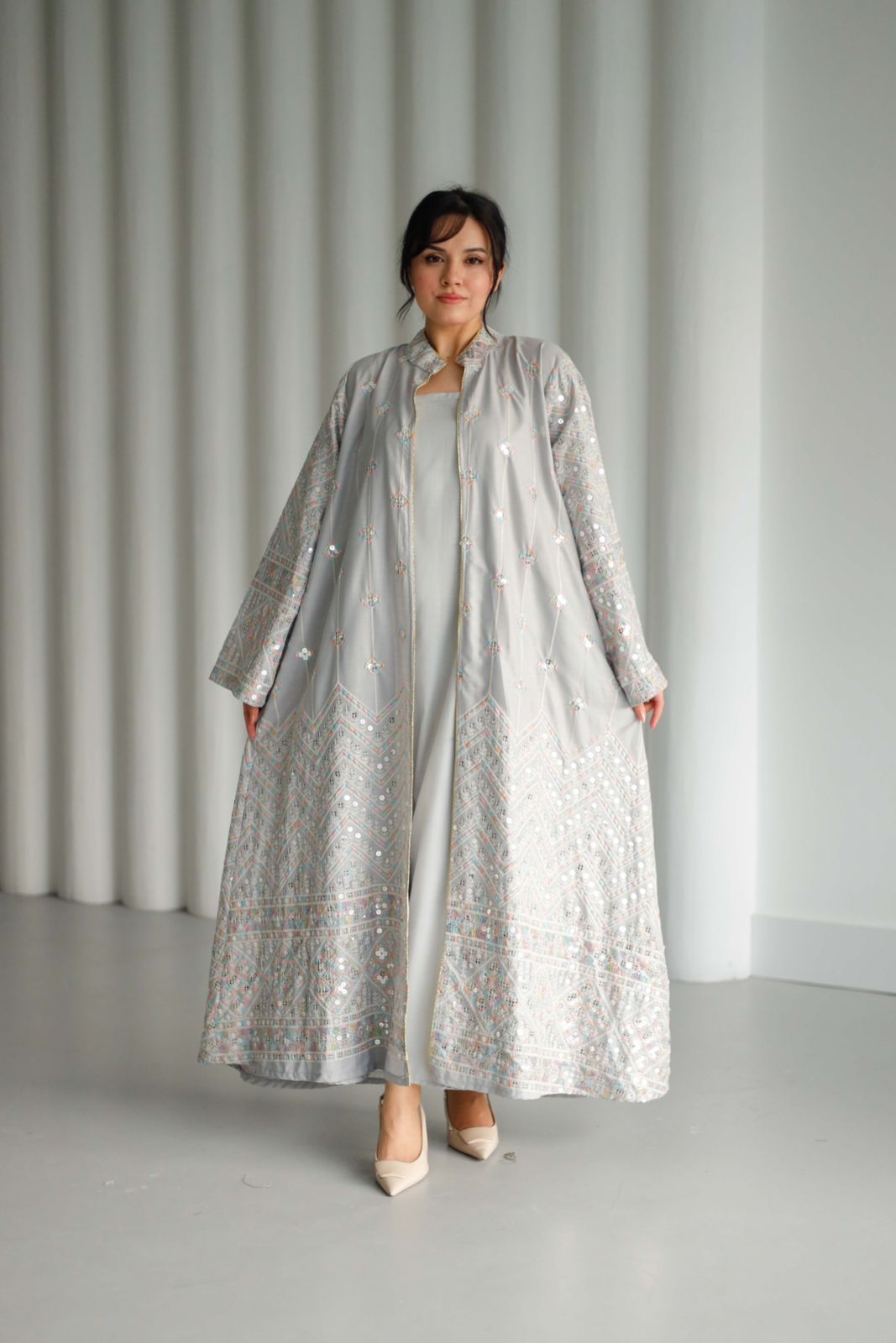 Kuwaiti abaya set F 4114