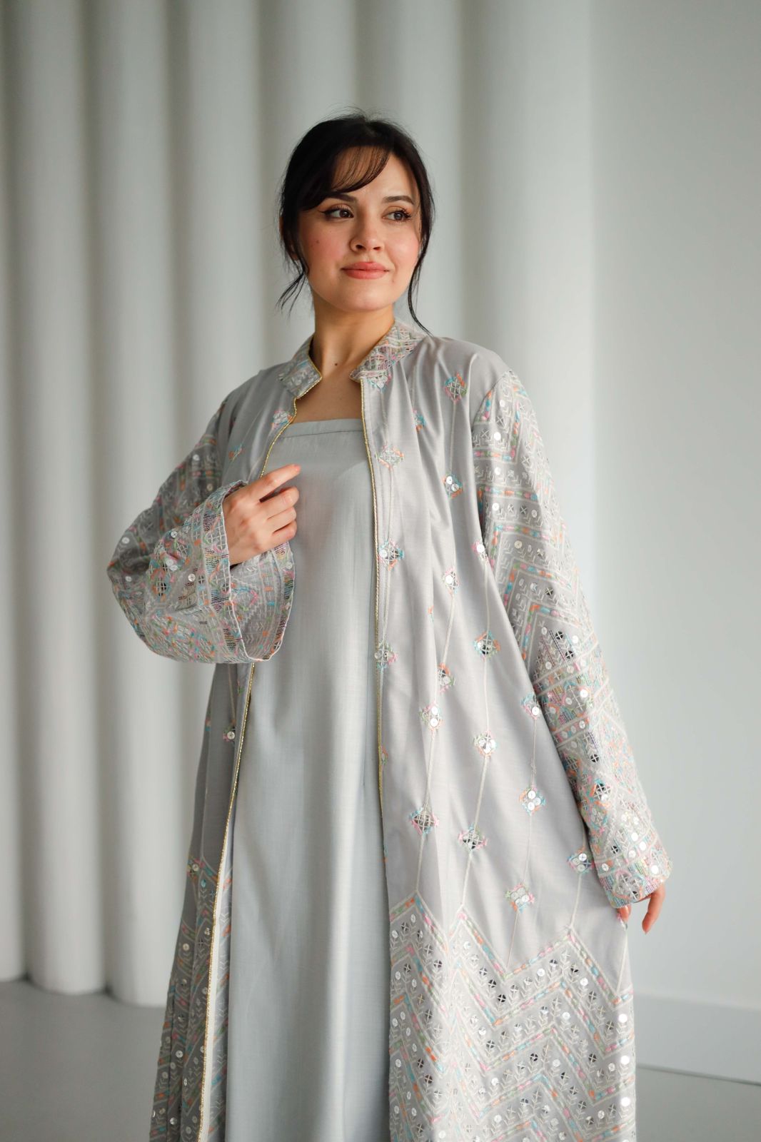 Kuwaiti abaya set F 4114