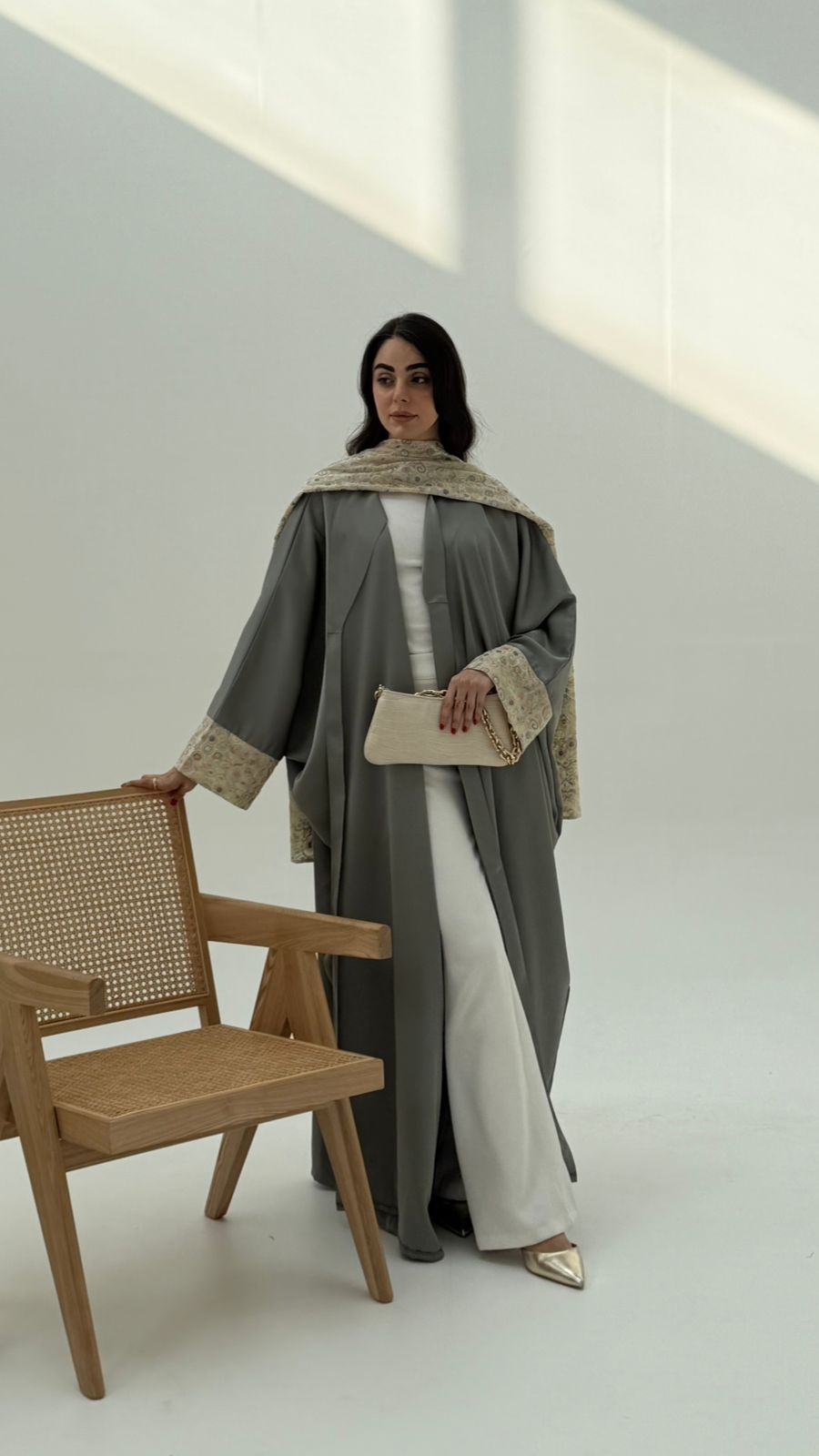 Abaya embroidery scarf - HANGER