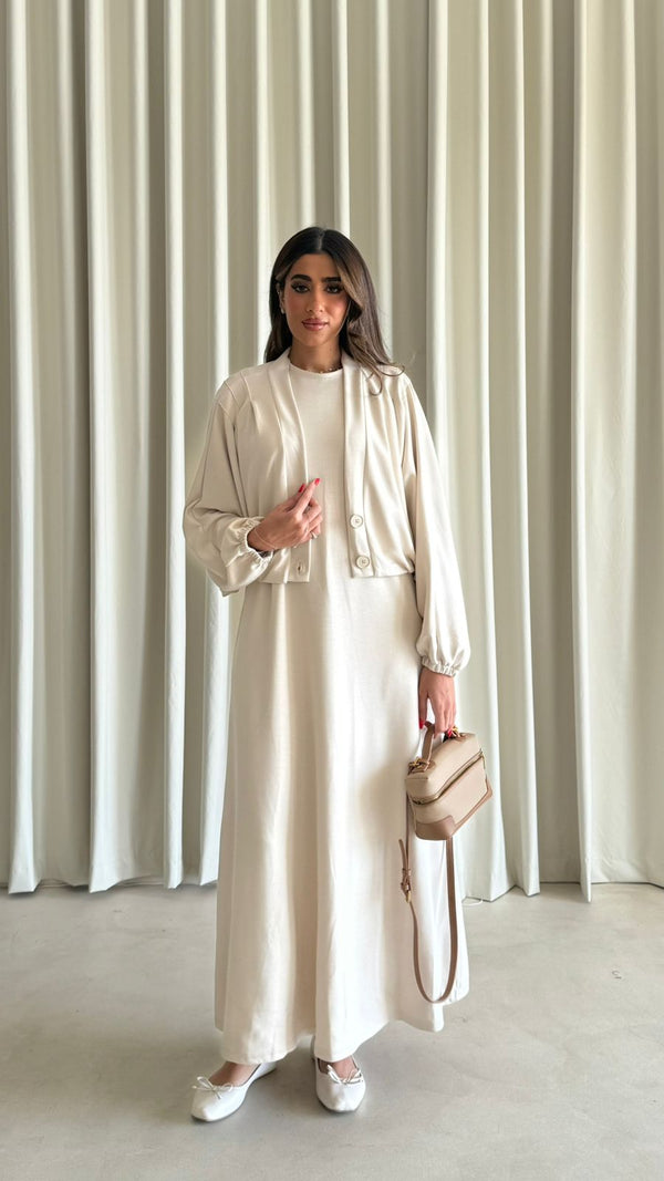 DRESS WITH CARDIGAN MB104