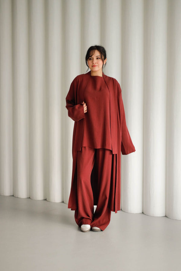 3pec belted cardigan K 3002