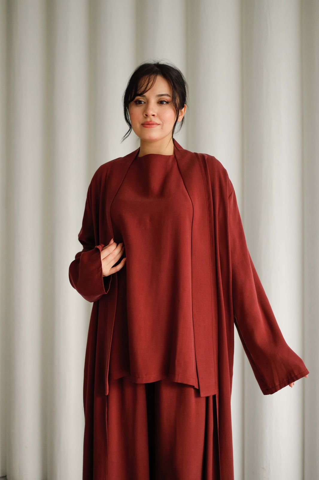 3pec belted cardigan K 3002