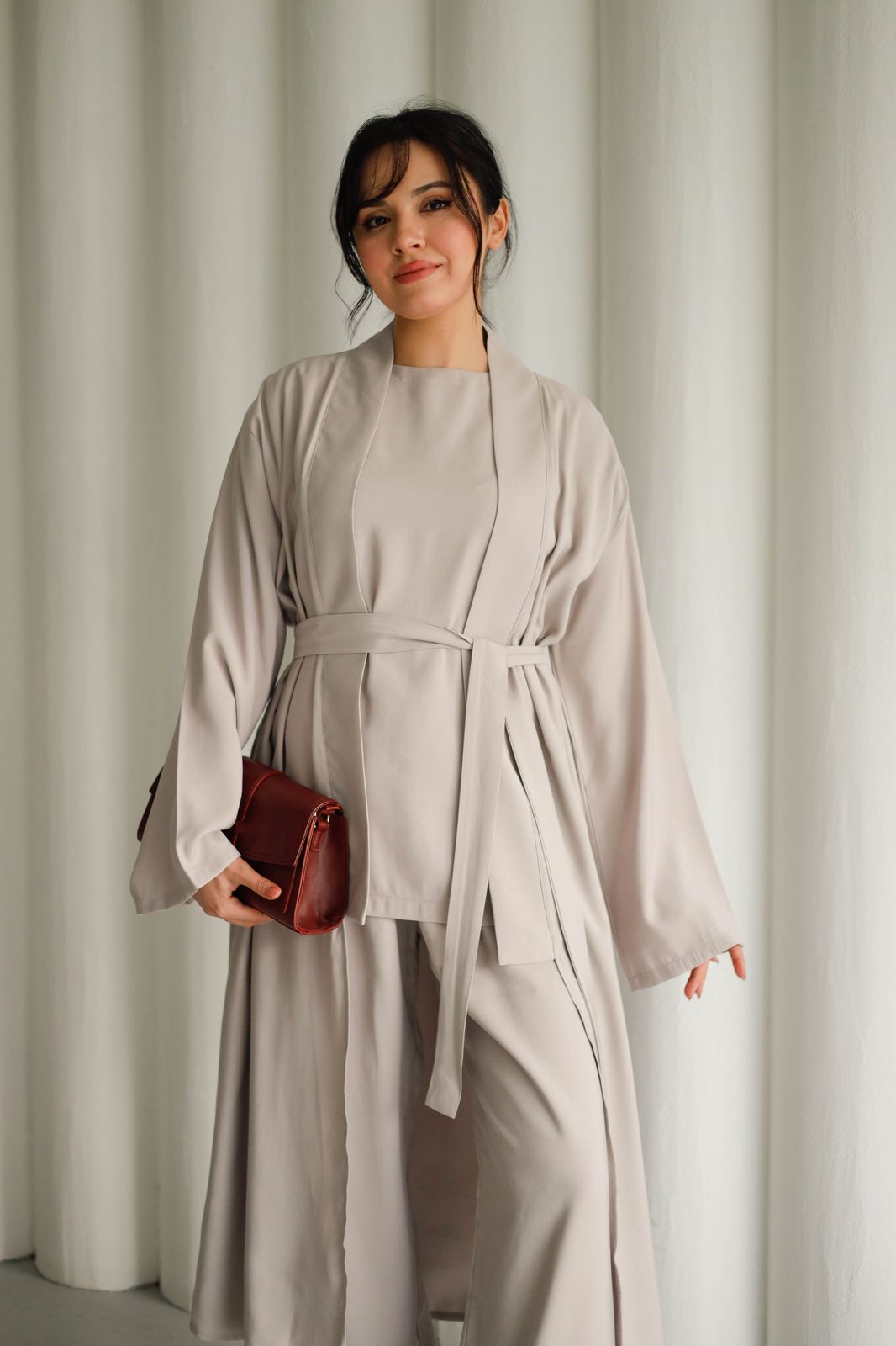 3pec belted cardigan K 3002