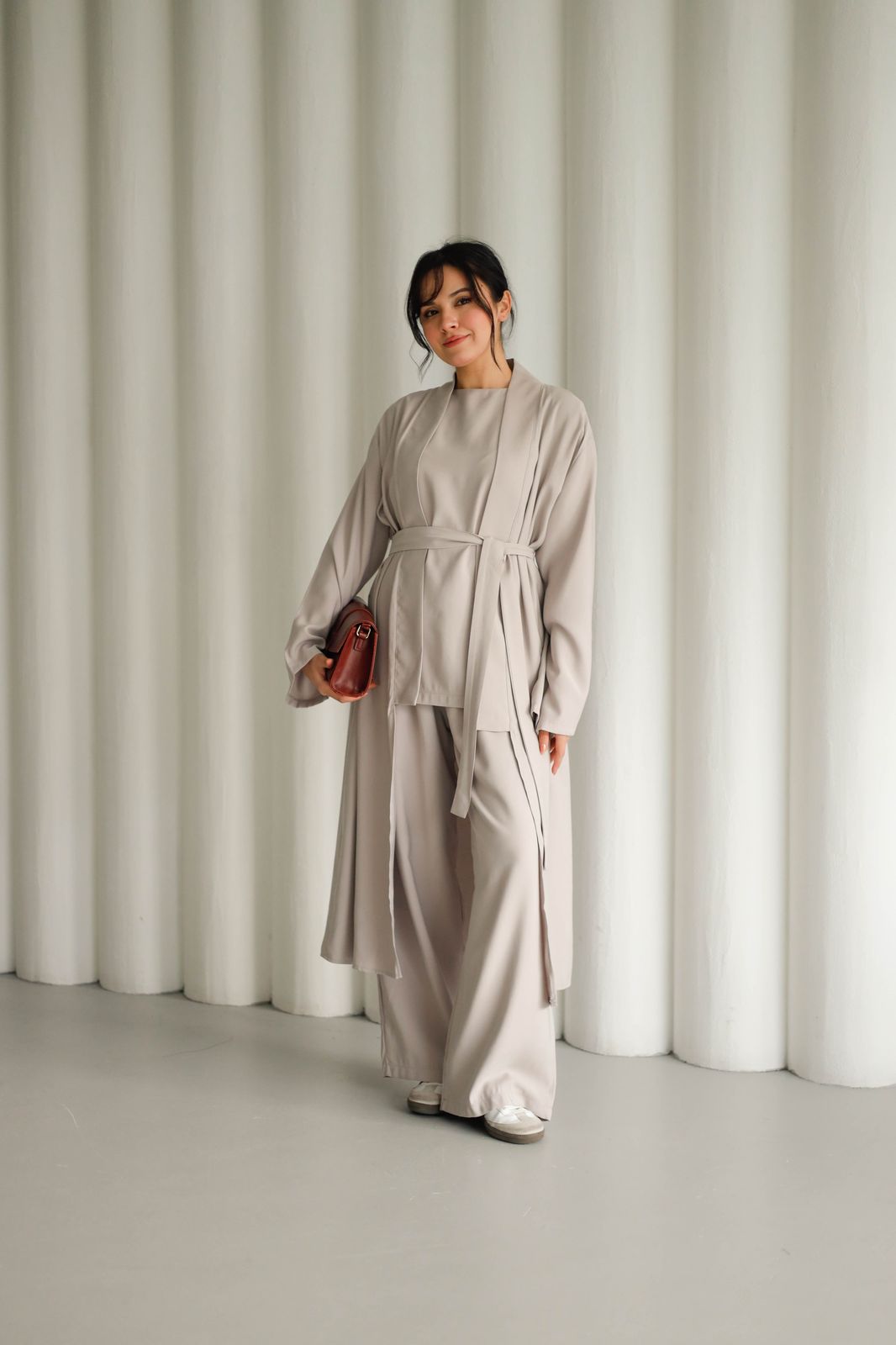 3pec belted cardigan K 3002