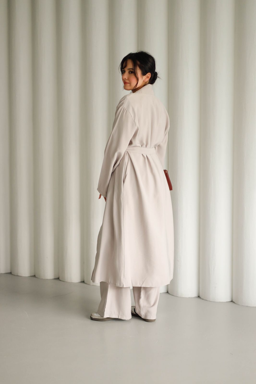3pec belted cardigan K 3002