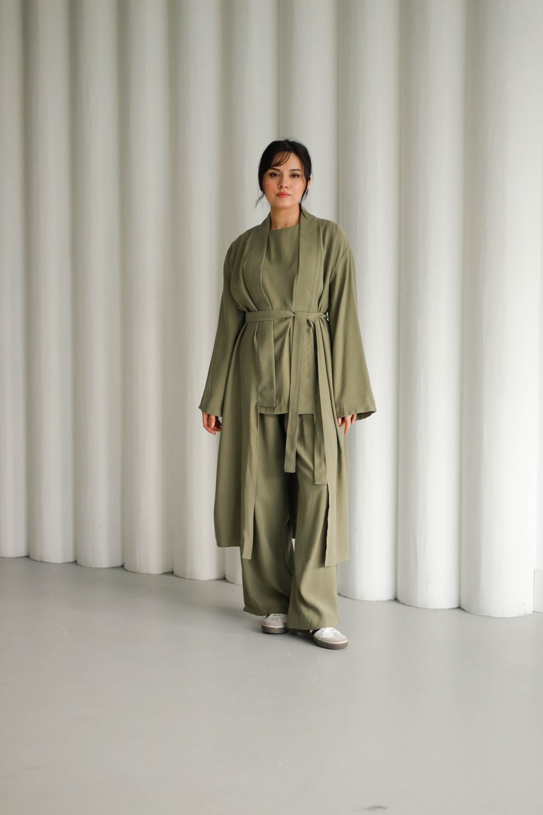 3pec belted cardigan K 3002