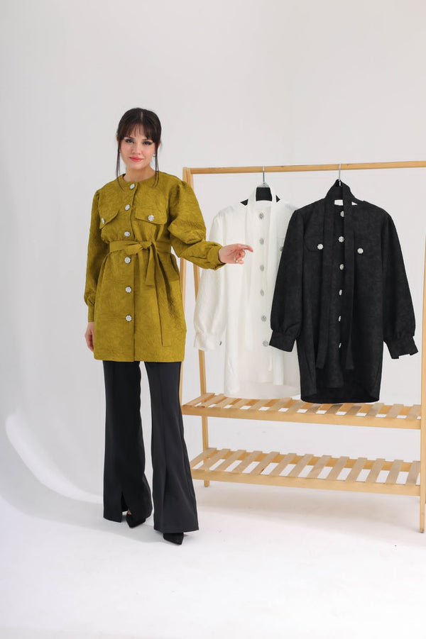 Belted blouse 2306 - HANGER