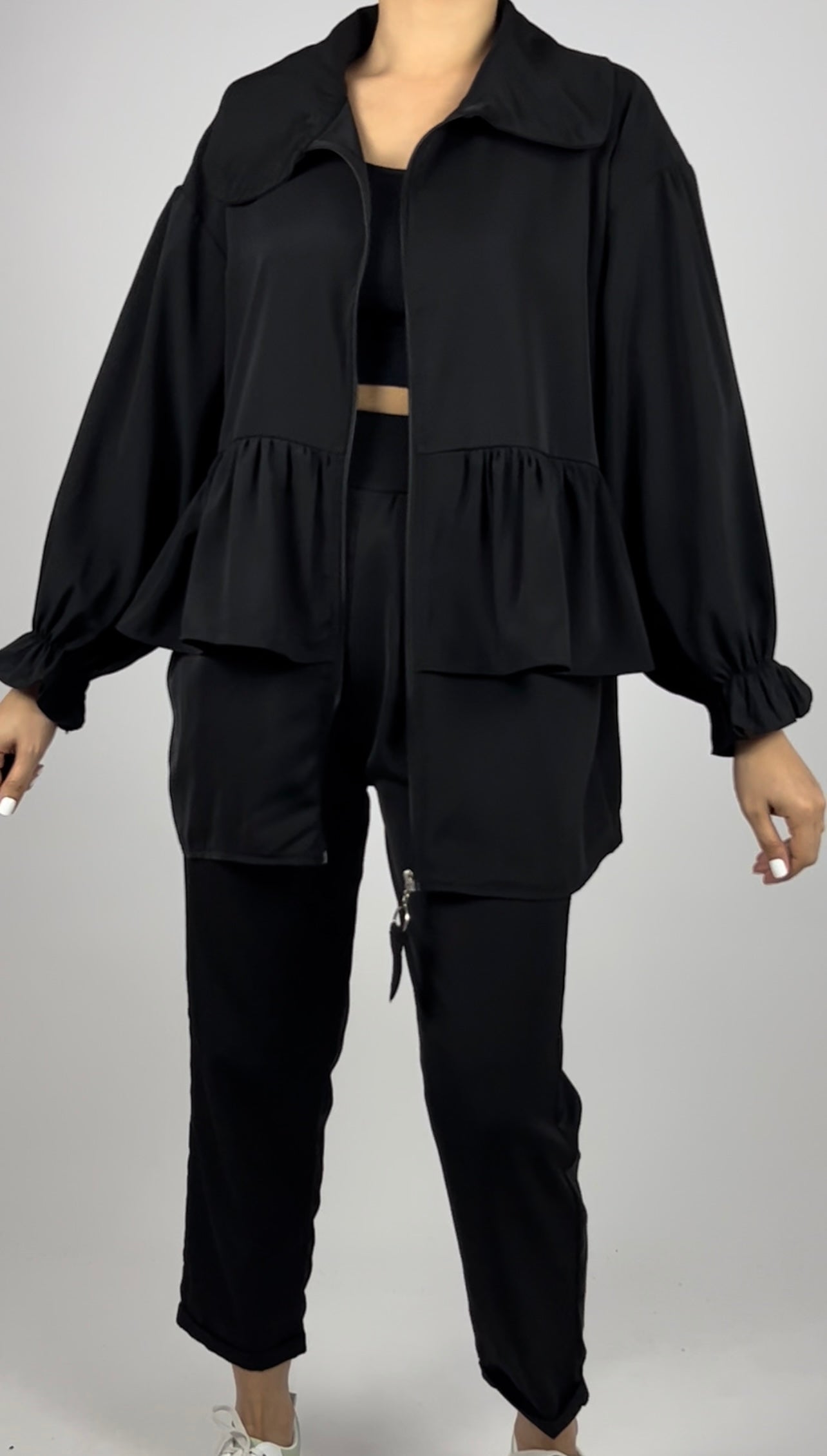 Flare sleeve tunic & pant set D