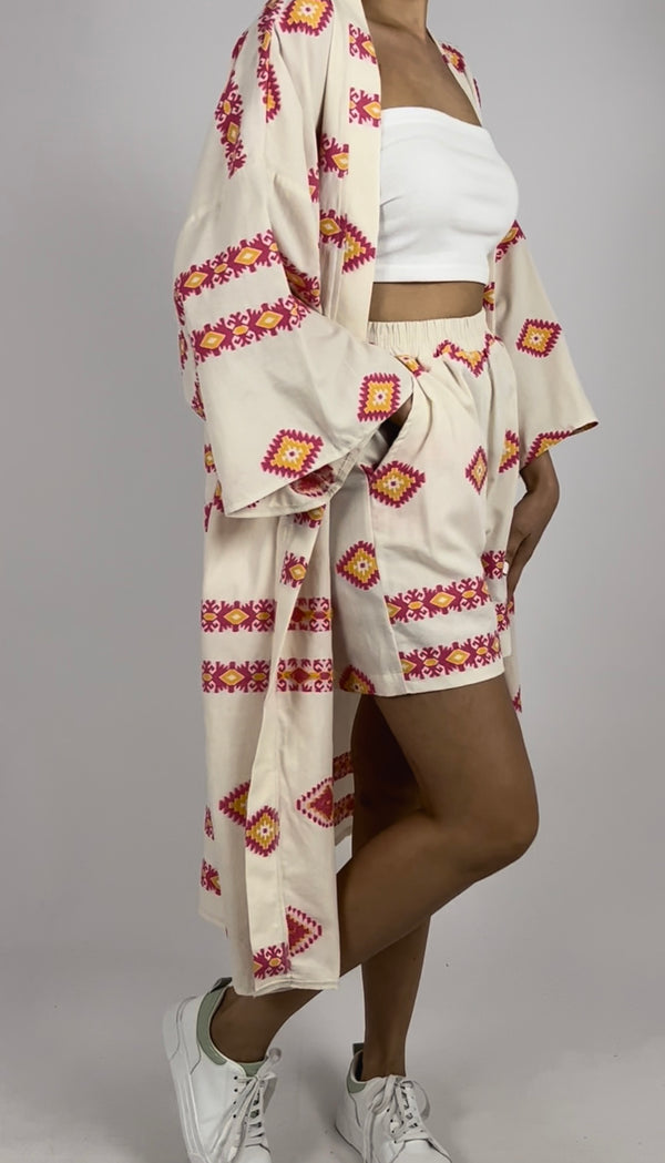 2pcs set kimono & short D - HANGER