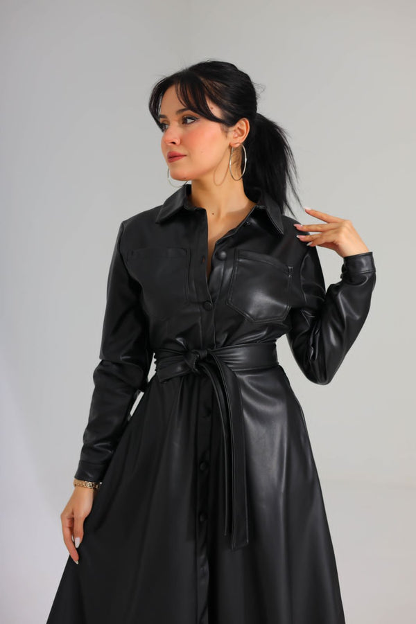Leather dress 8283 - HANGER