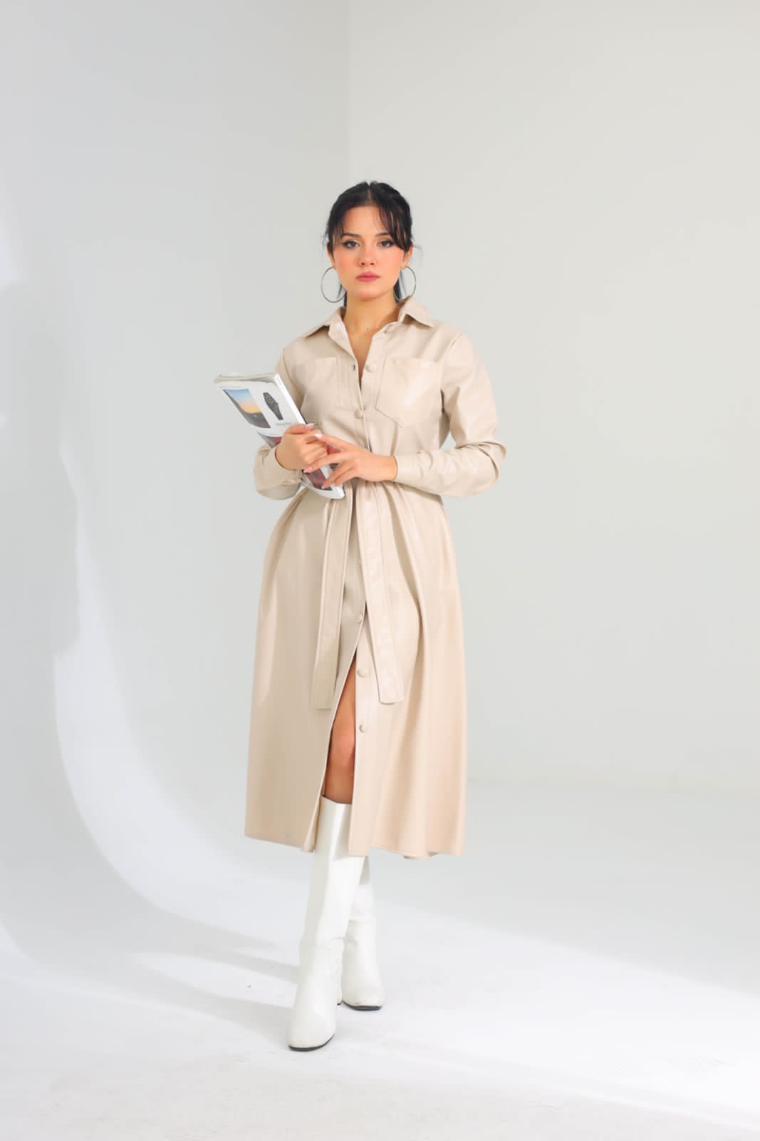 Leather dress 8283