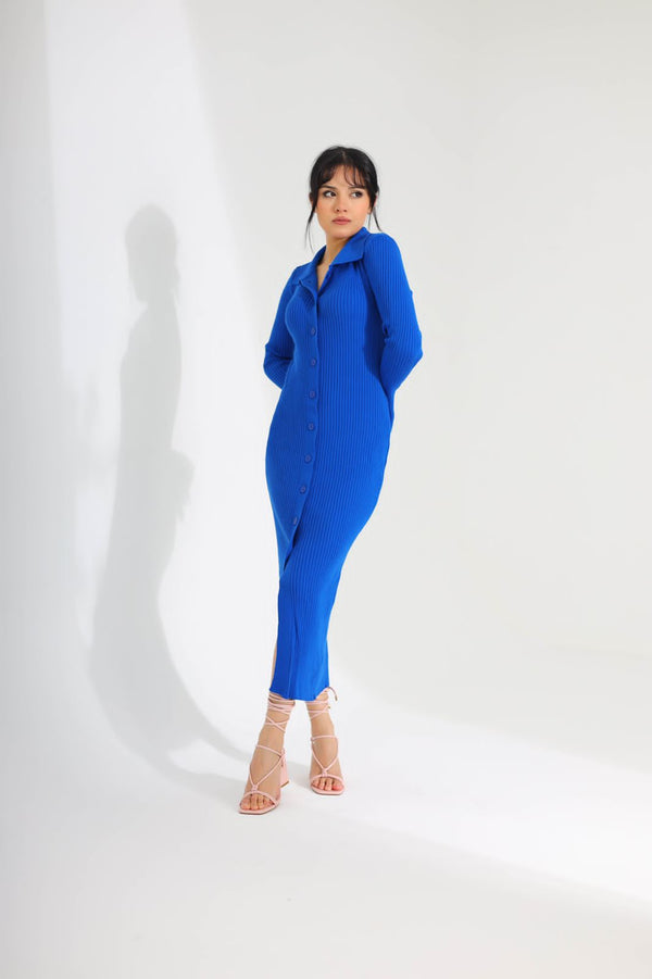 Fitted long dress - HANGER