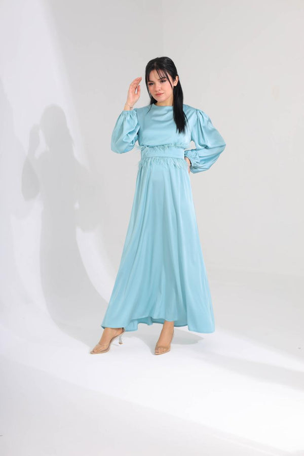 Fur Belt Dress - HANGER
