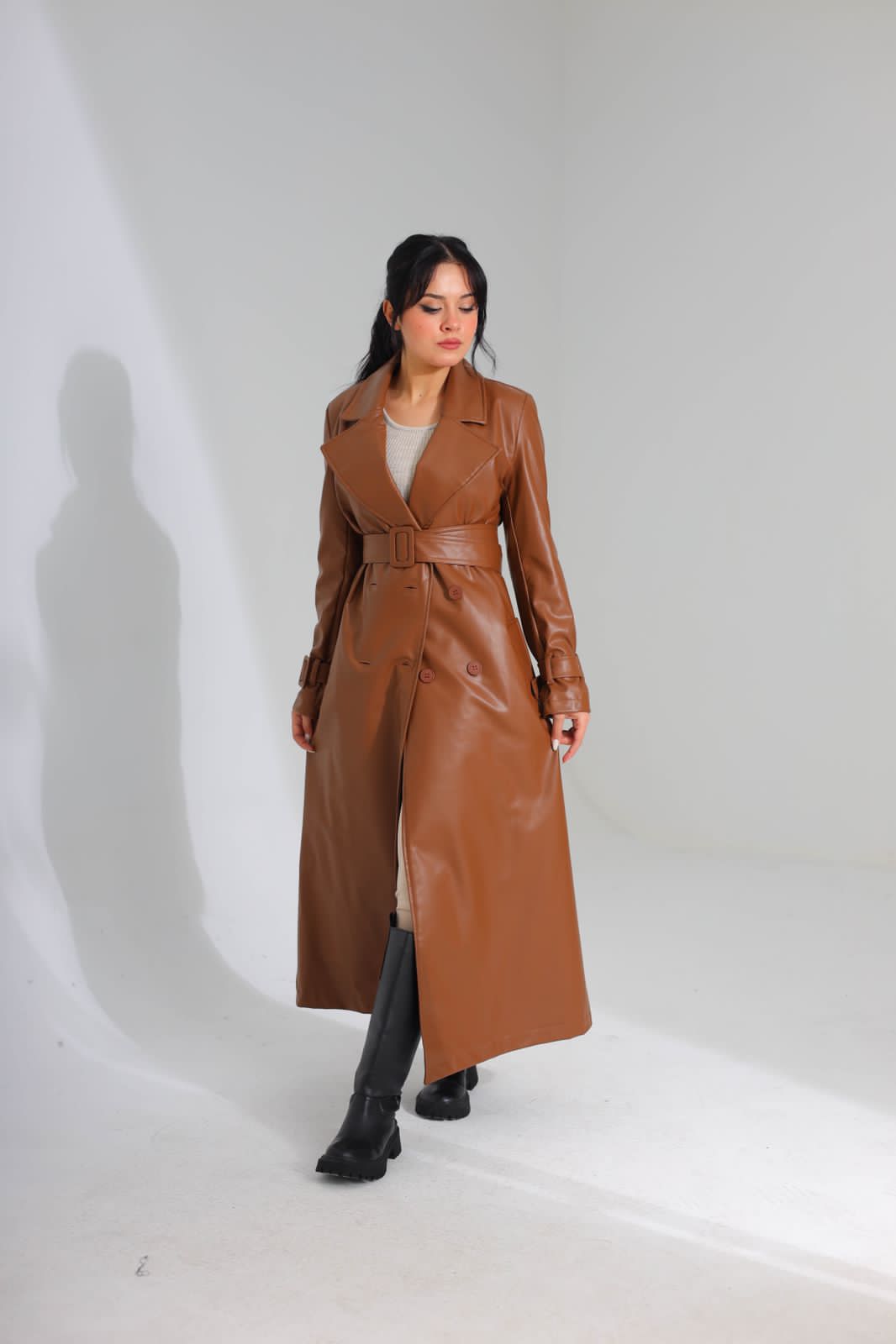 Leather coat 8217
