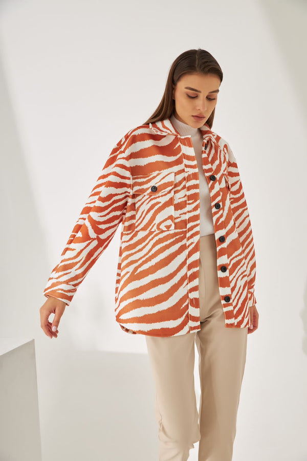 ZEBRA LEATHER JACKET 292 - HANGER