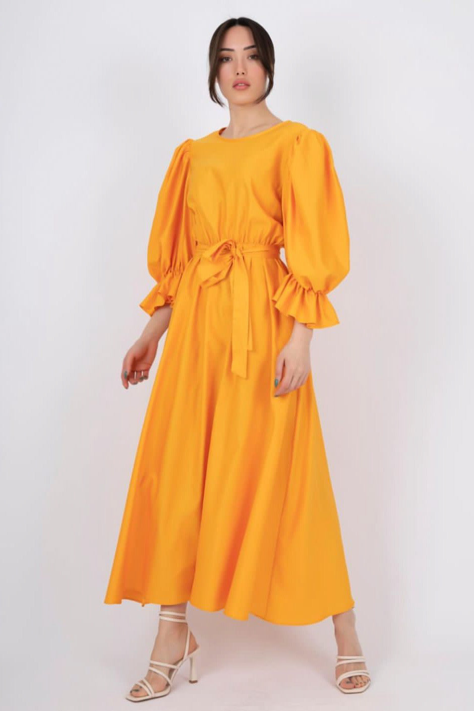 Dress puffy sleeve D