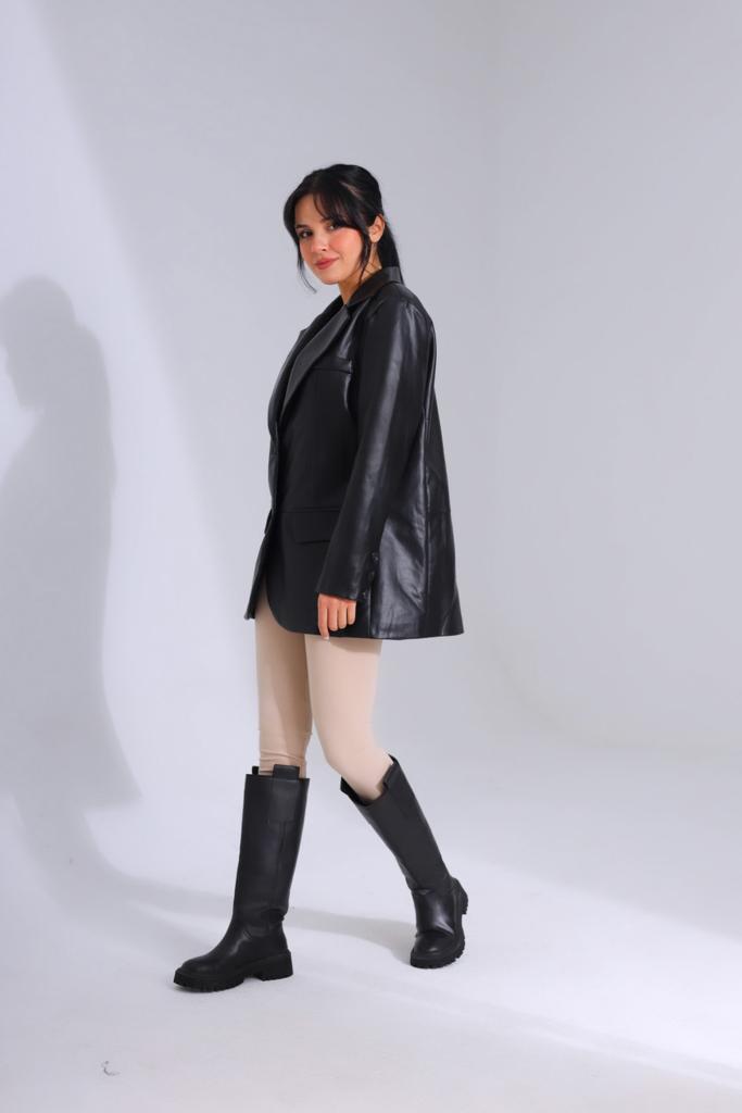Leather Blazer 8294