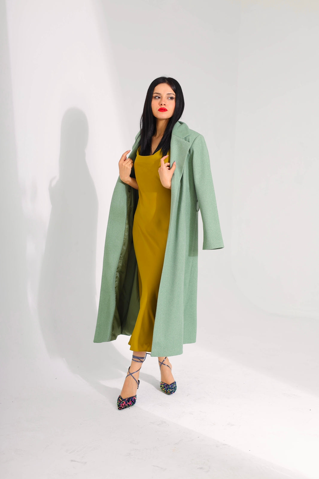 Satin dress 28552
