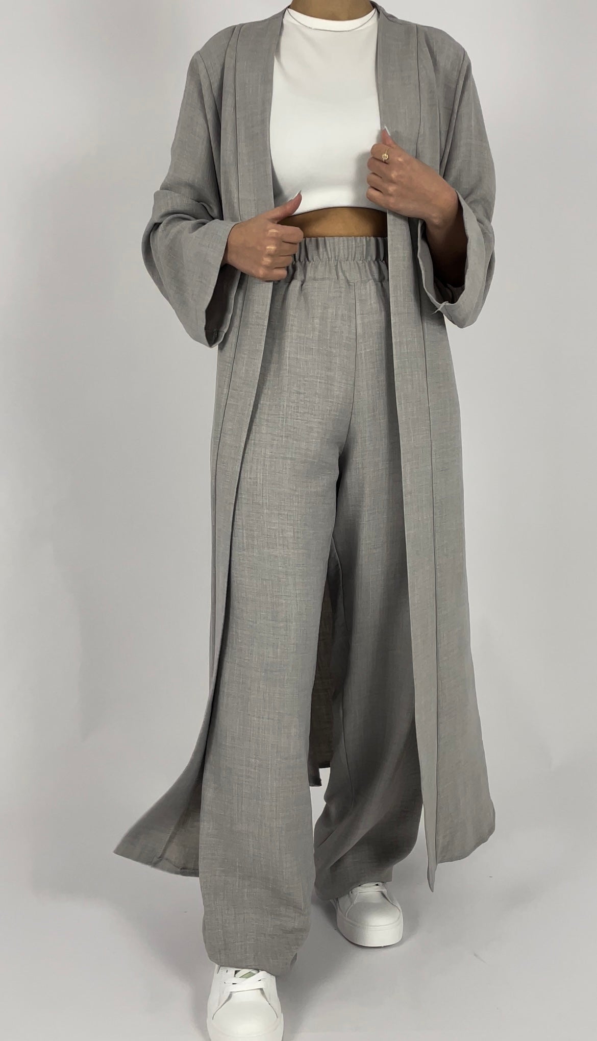 2pcs belted kimono set D - HANGER