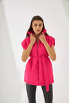 Cut puffy jacket 9730