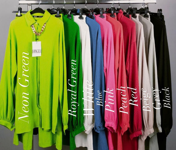 Wrinkle set w/ necklace D - HANGER