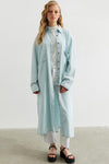 Button down denim dress D