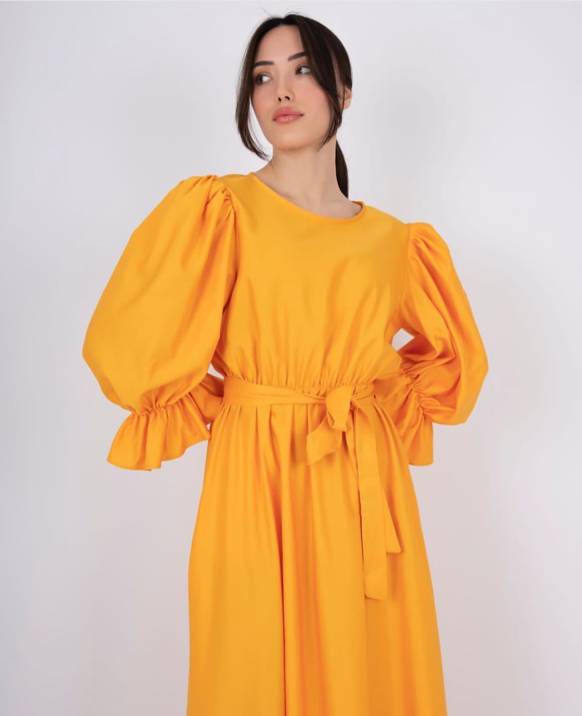 Dress puffy sleeve D