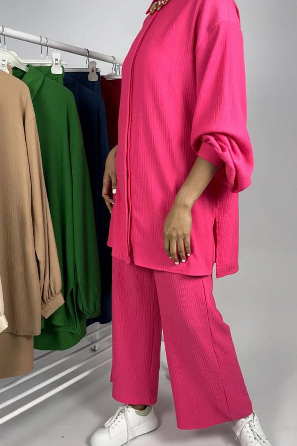Wrinkle set w/ necklace D - HANGER