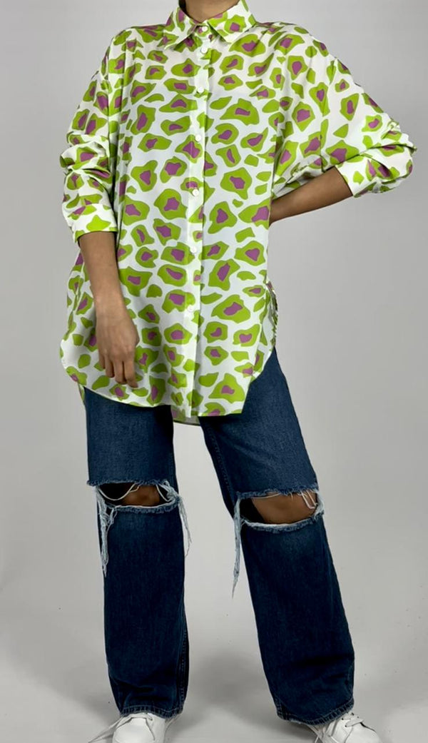 Flowy printed shirt D - HANGER