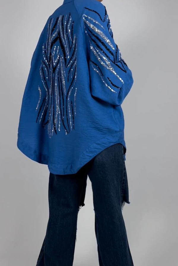 Open cardigan sequin D - HANGER