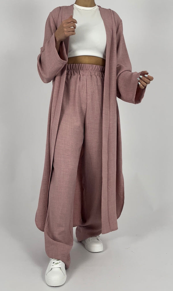 2pcs belted kimono set D - HANGER