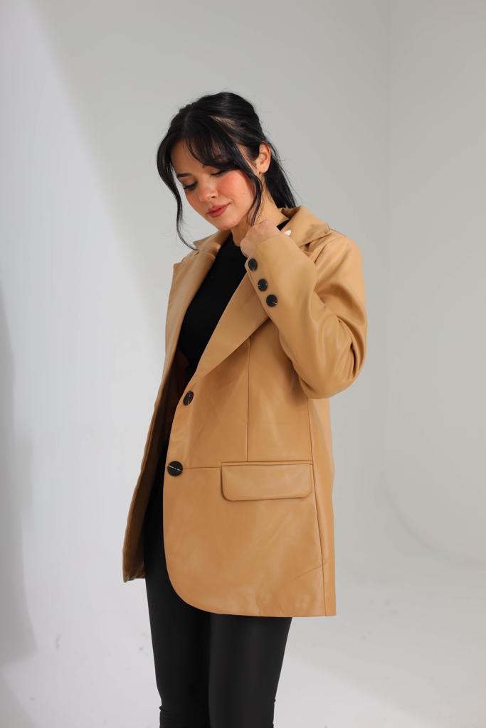 Leather Blazer 8294